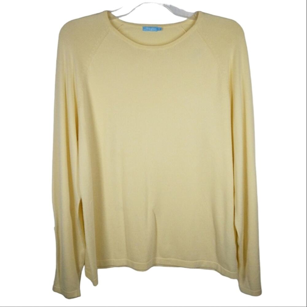 J. McLaughlin Long Sleeve Shirt Yellow size XL